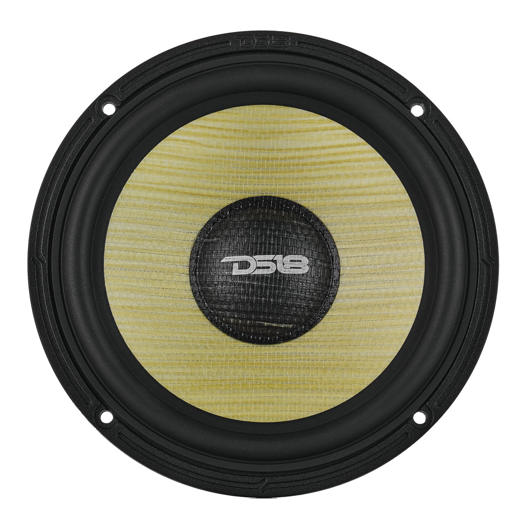 DS18 DXQ6C3N DXQ 6.5" 3-Way Component Speaker Set with Neodymium Magnet and Yellow Straw + Composite Foam Cone | | 180W RMS 4-Ohm — image 3
