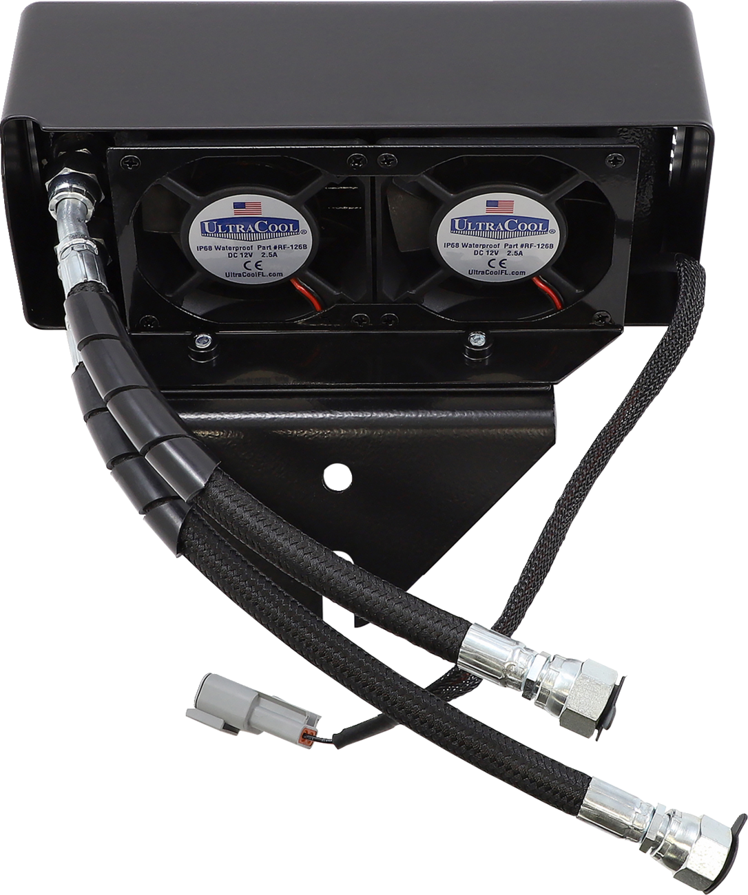 ULTRACOOL Oil Cooler Kit - Gloss Black - Dyna — image 4