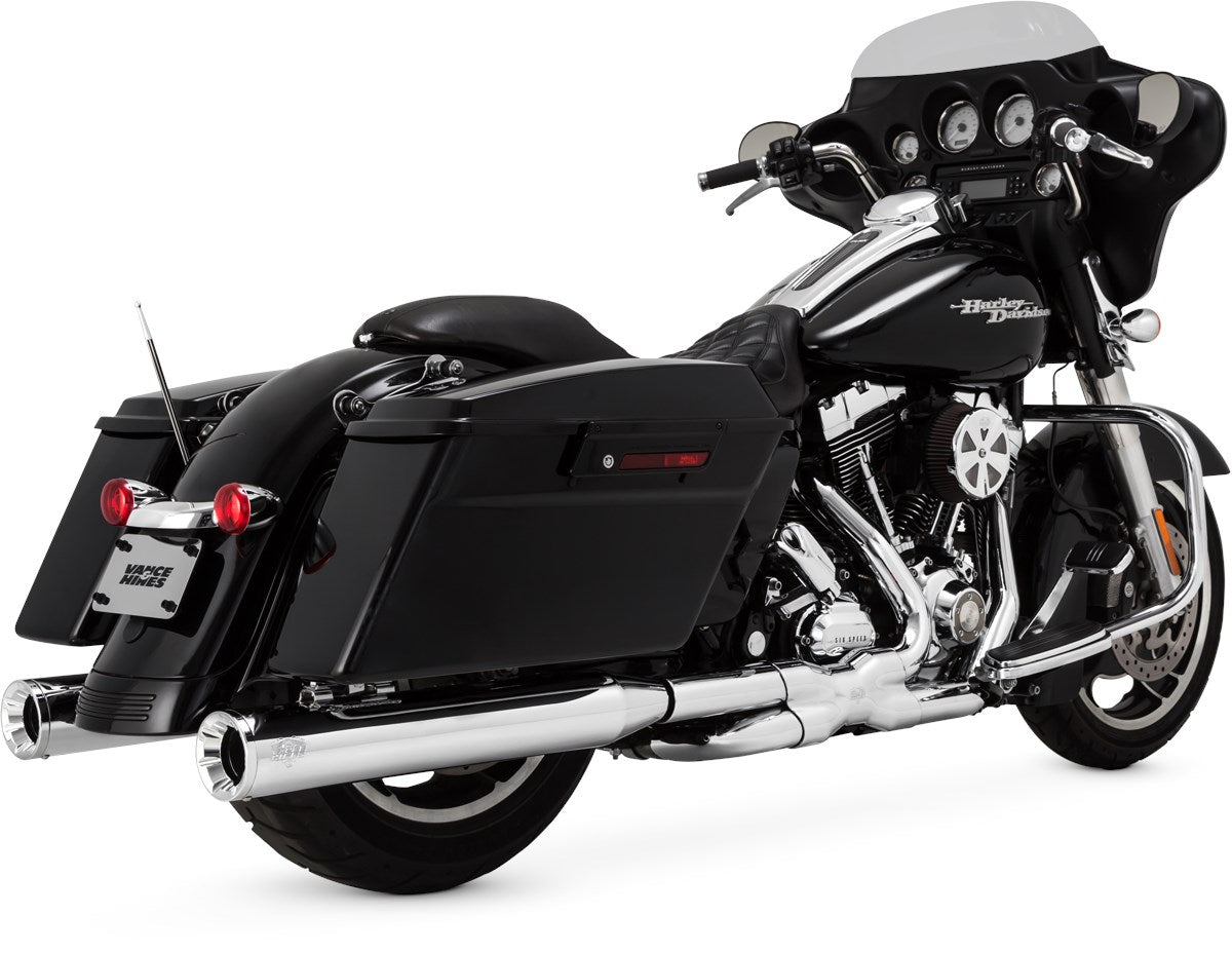 Vance & Hines Eliminator 400 Slip-ons – Chrome – 16703 — manufacturer image 1