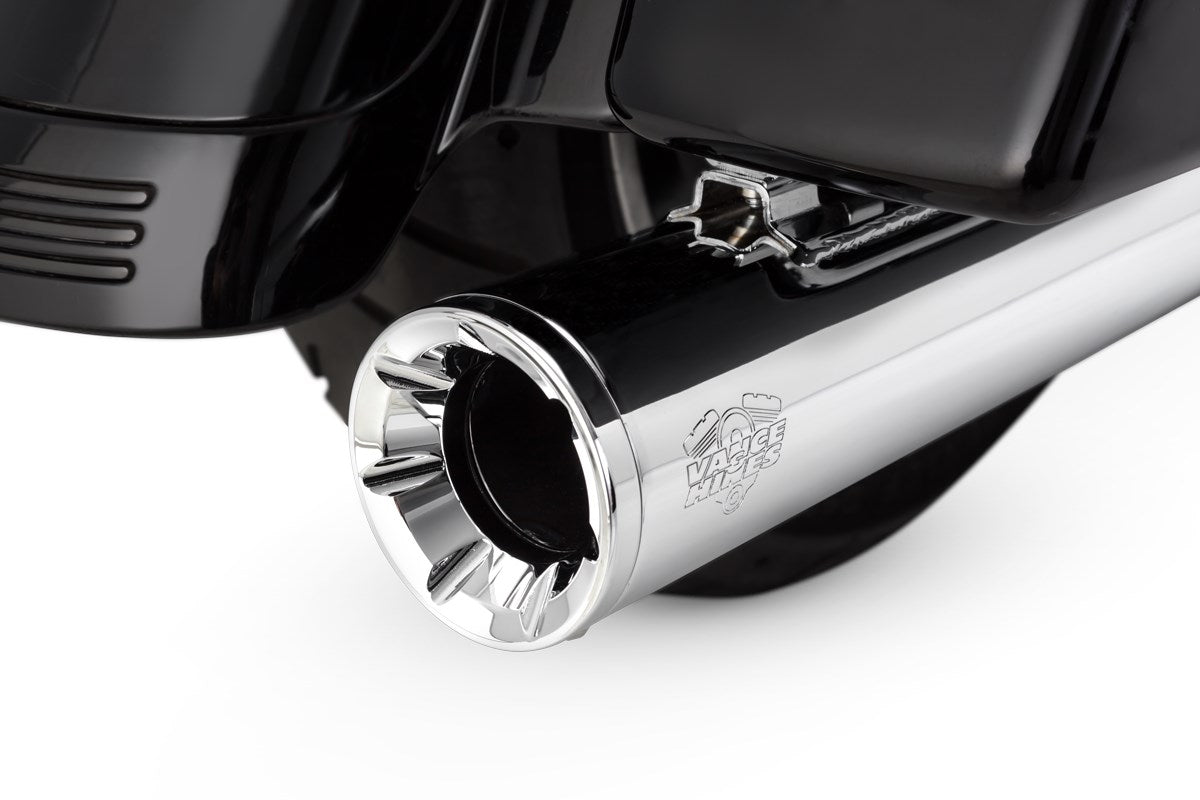 Vance & Hines Eliminator 400 Slip-ons – Chrome – 16703 — manufacturer image 2