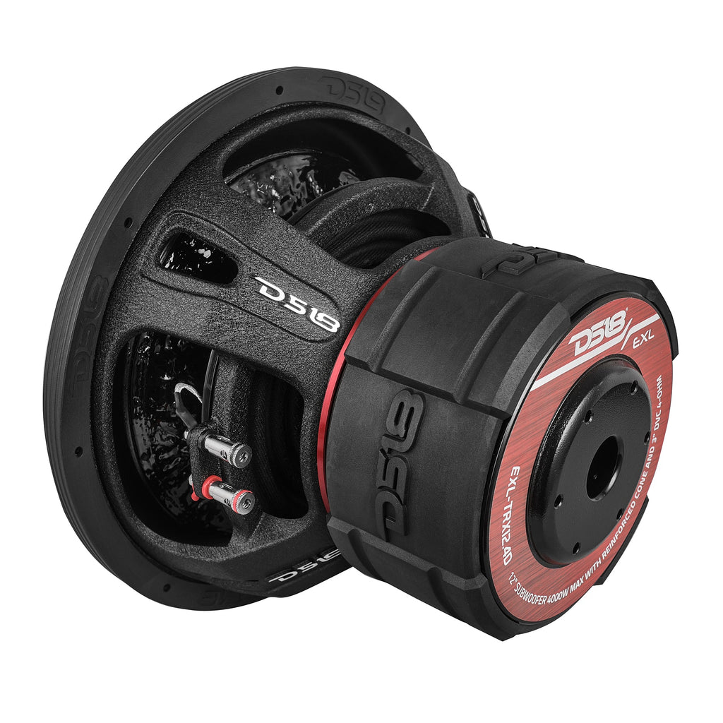 DS18 EXL-TRX12.4D EXL 12” Subwoofer Triple Stack with Reinforced Cone 2000 Watts RMS 3” Dvc 4-Ohm — image 3
