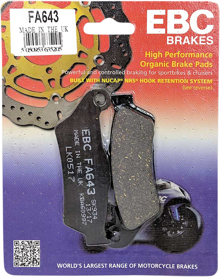EBC Organic Brake Pads FA643 — image 3