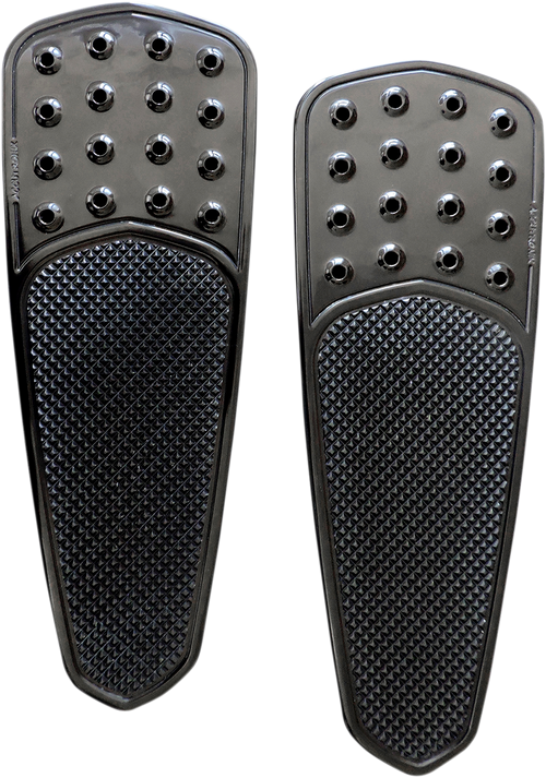 ACCUTRONIX Front Floorboards - Extended - Black - Knurled - Teardrop - FL FBF01-KDTB — image 1