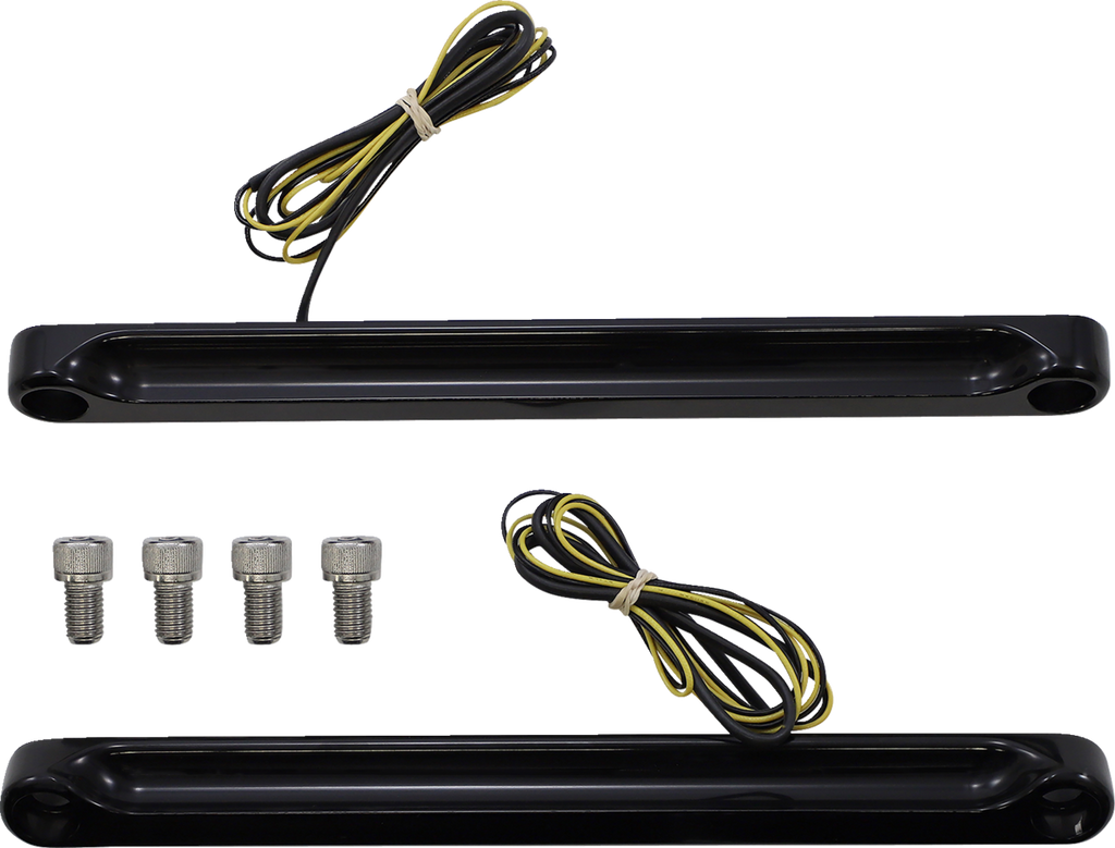 ALLOY ART LED Front Signal Light - FLSTF - Black/Smoke FDH-2 — image 1