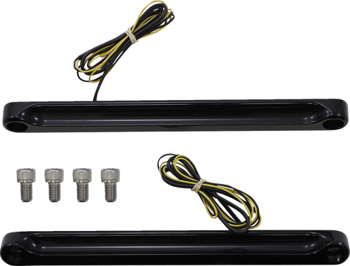 ALLOY ART LED Front Signal Light - FLSTF - Black/Smoke FDH-2 — image 1