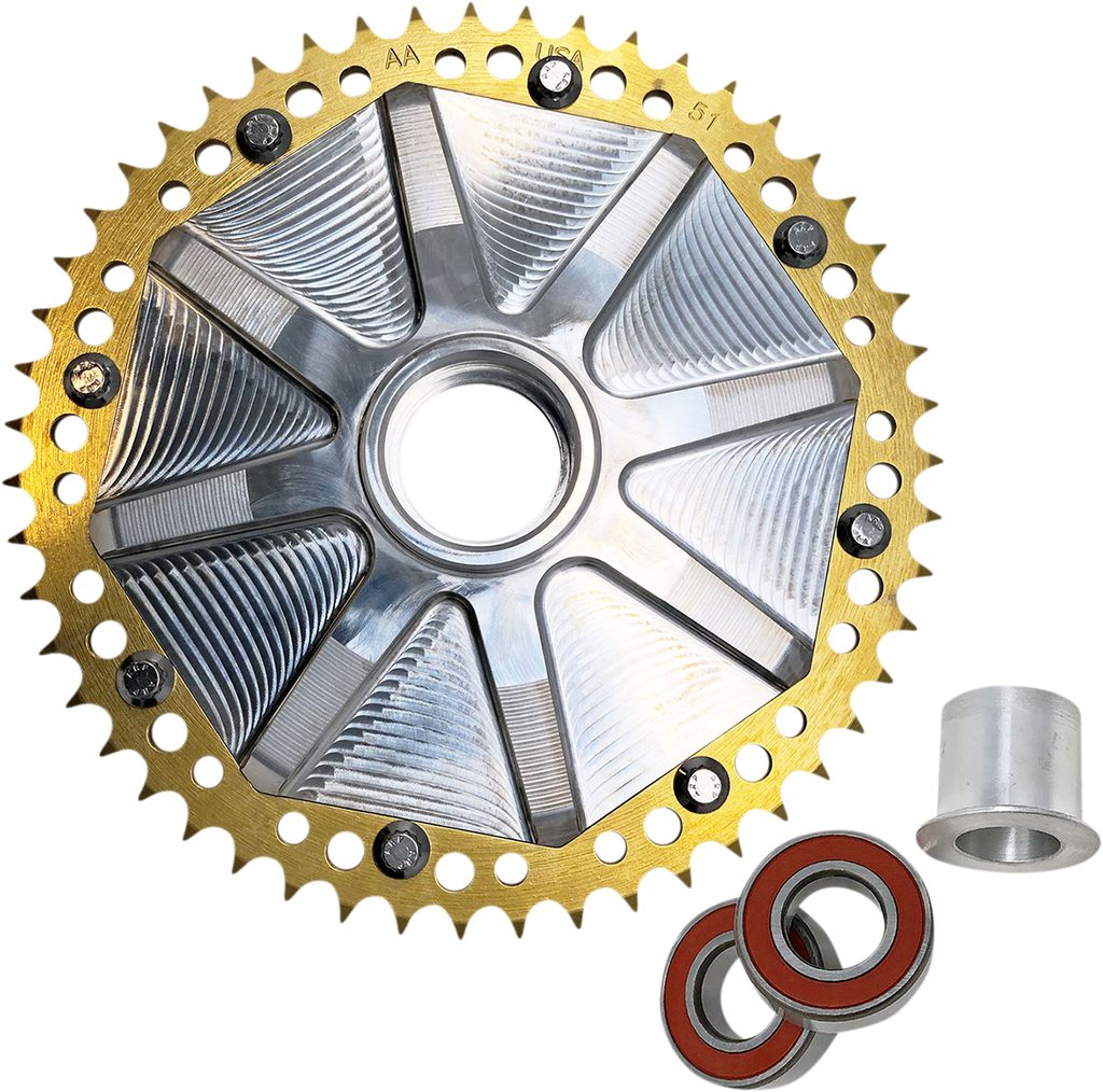 ALLOY ART Cush Drive Sprocket - Gold - 51 Tooth G2CC51-32 — image 1