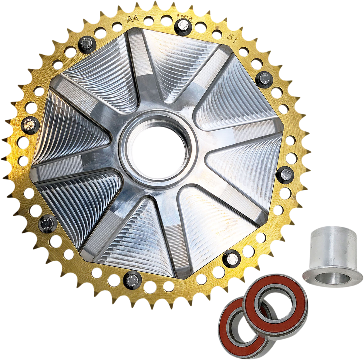 ALLOY ART Cush Drive Sprocket - Gold - 51 Tooth G2CC51-32 — image 1