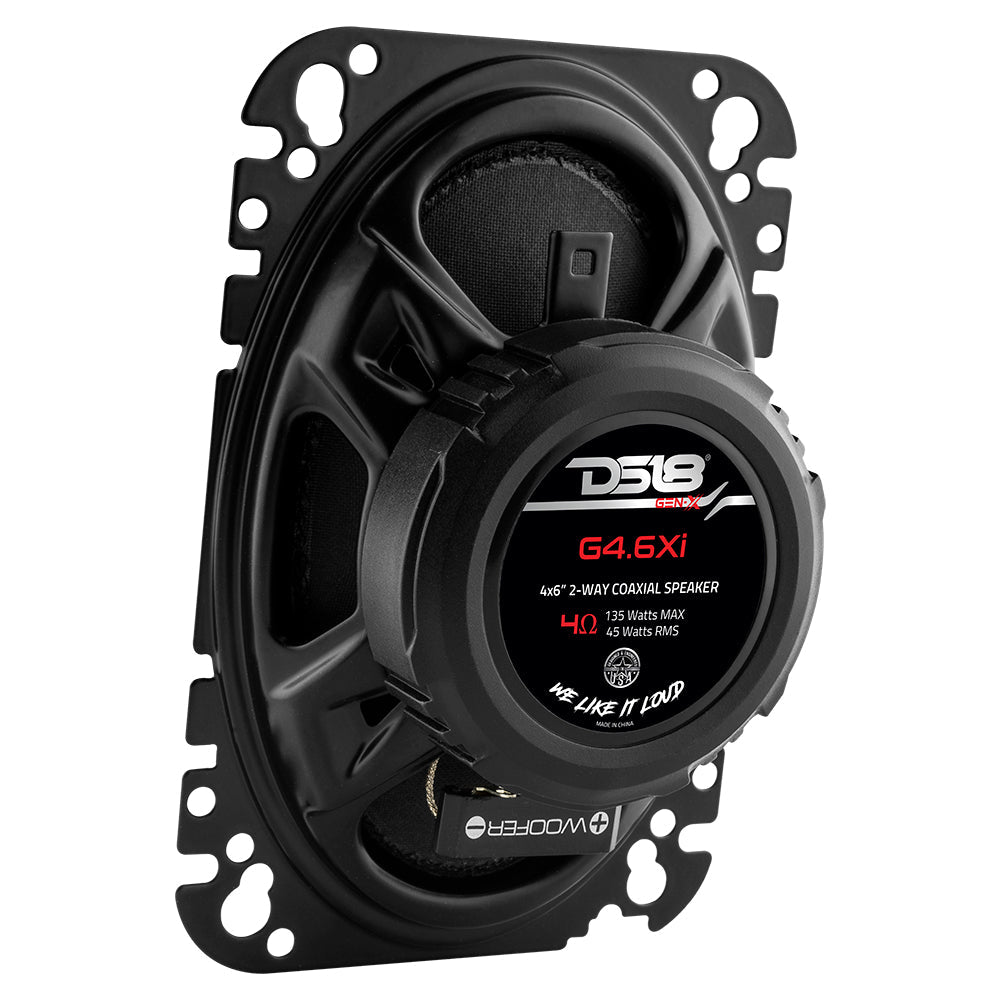 DS18 G4.6Xi GEN-X 4x6 2-Way Coaxial Speakers 45 Watts Rms 4-Ohm — image 4