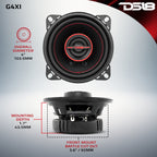 DS18 G4Xi GEN-X 4" 2-Way Coaxial Speakers 40 Watts Rms 4-Ohm — image 8