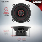 DS18 G5.25Xi GEN-X 5.25" 2-Way Coaxial Speakers 45 Watts Rms 4-Ohm — image 7