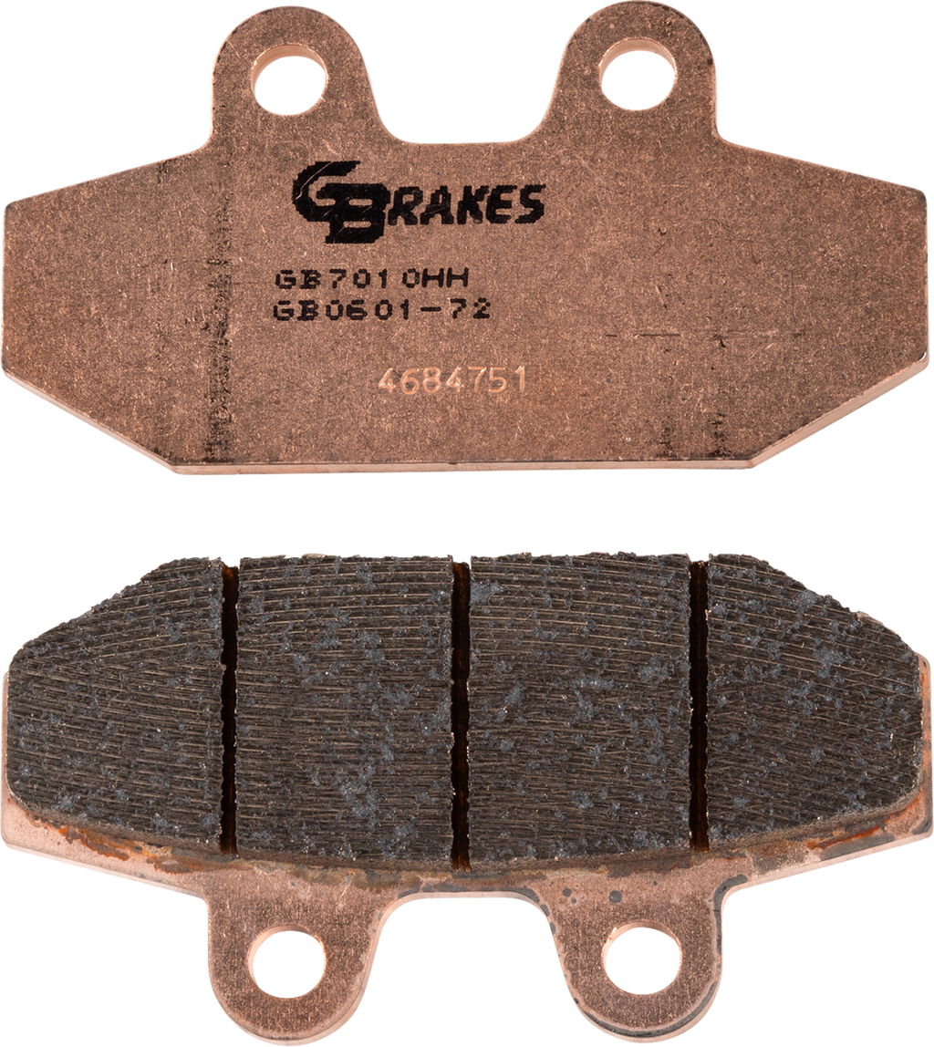GBRAKES Brake Pads - Sintered - Rear GB0601-72 — image 1
