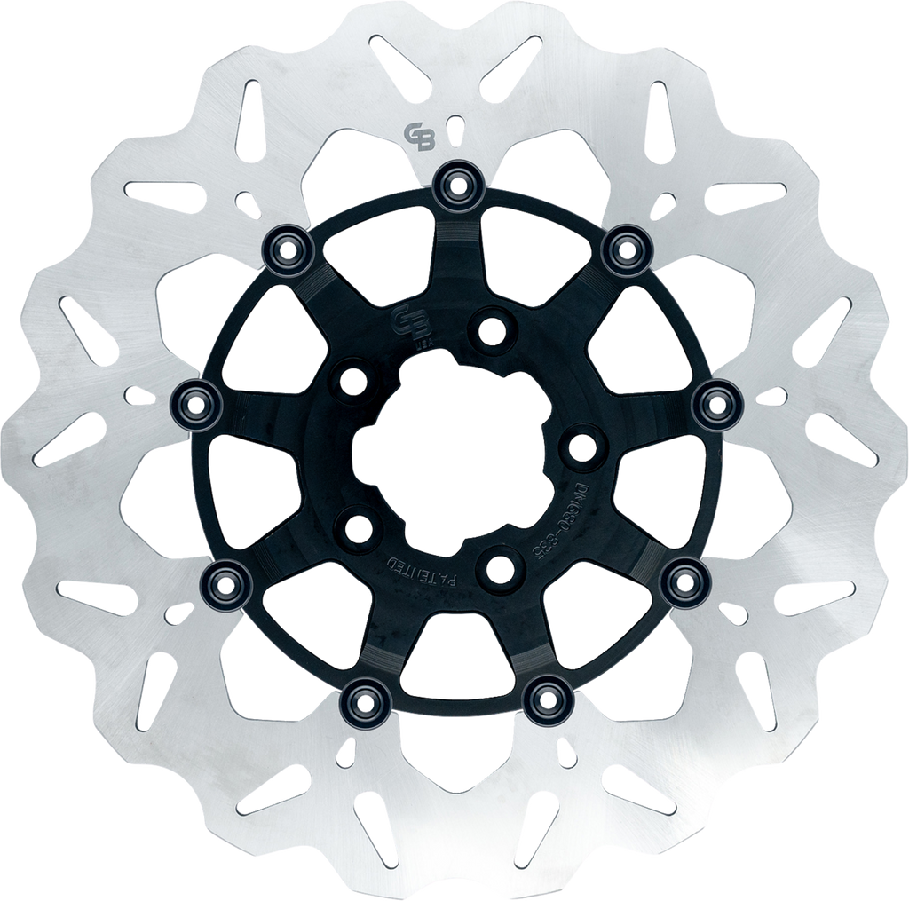 GBRAKES Brake Rotor - Front - Black GBDU003 — image 1