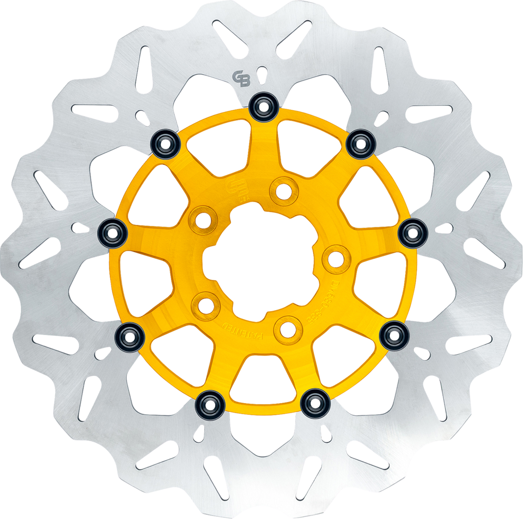 GBRAKES Brake Rotor - Rear - Gold GBDU016 — image 1
