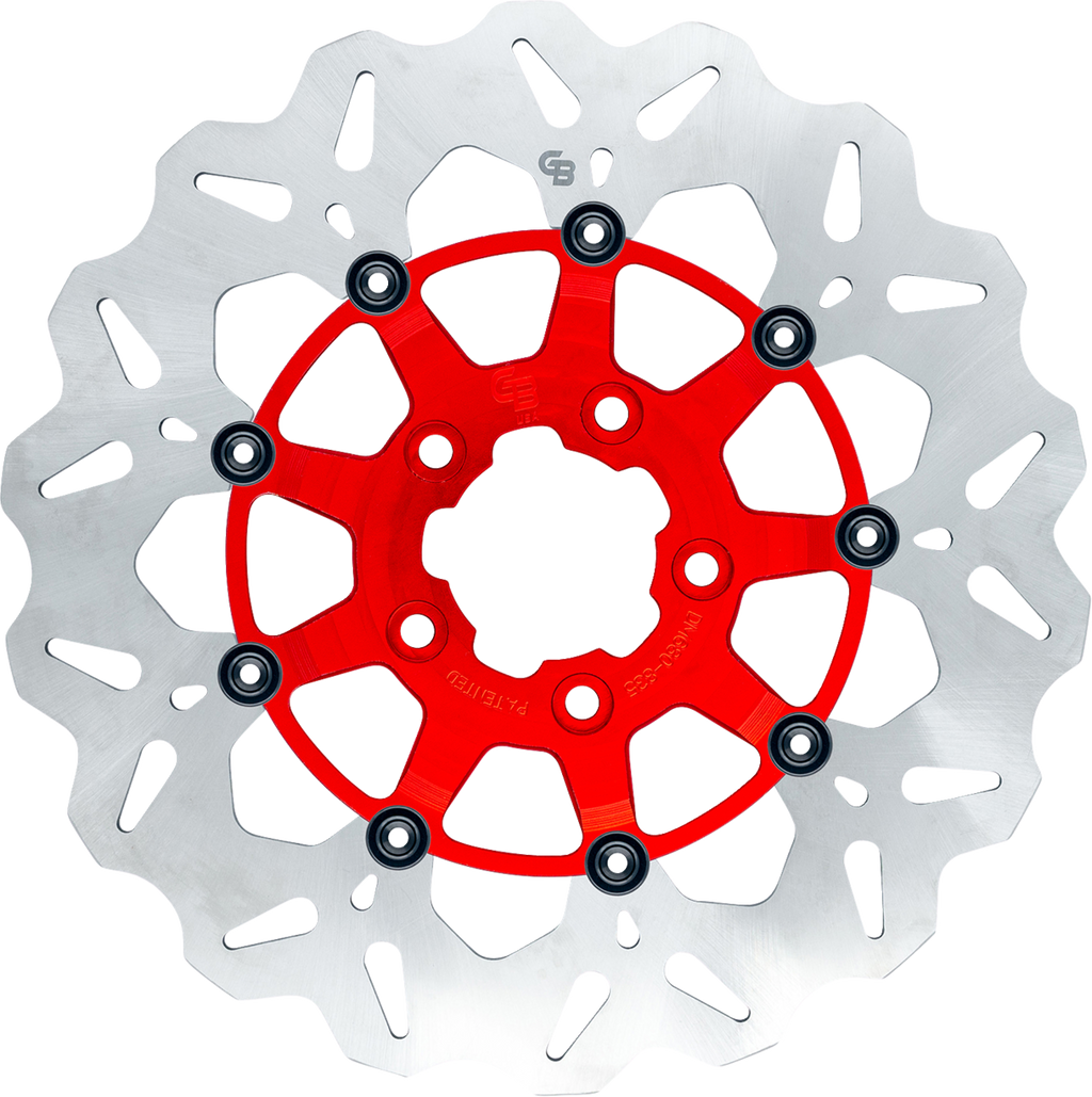 GBRAKES Brake Rotor - Rear - Red GBDU021 — image 1