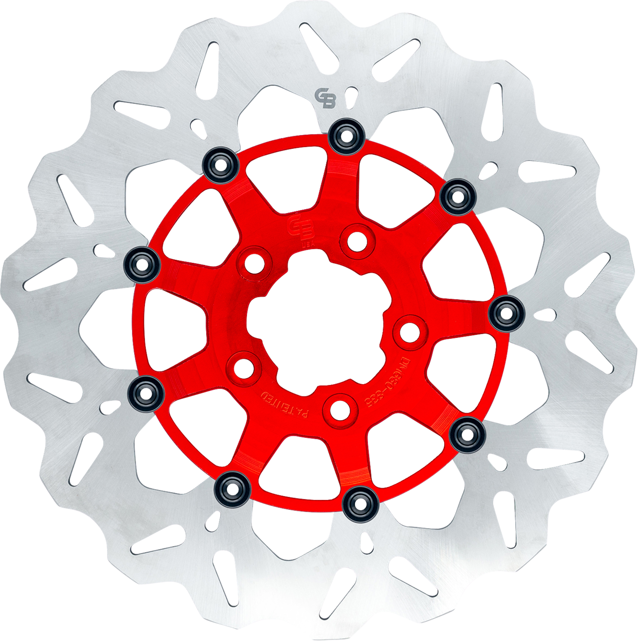 GBRAKES Brake Rotor - Rear - Red GBDU021 — image 1