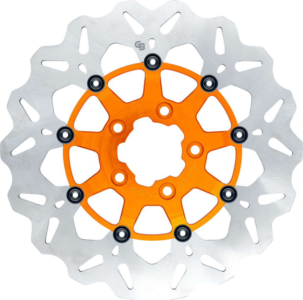 GBRAKES Brake Rotor - Rear - Orange GBDU022 — image 1