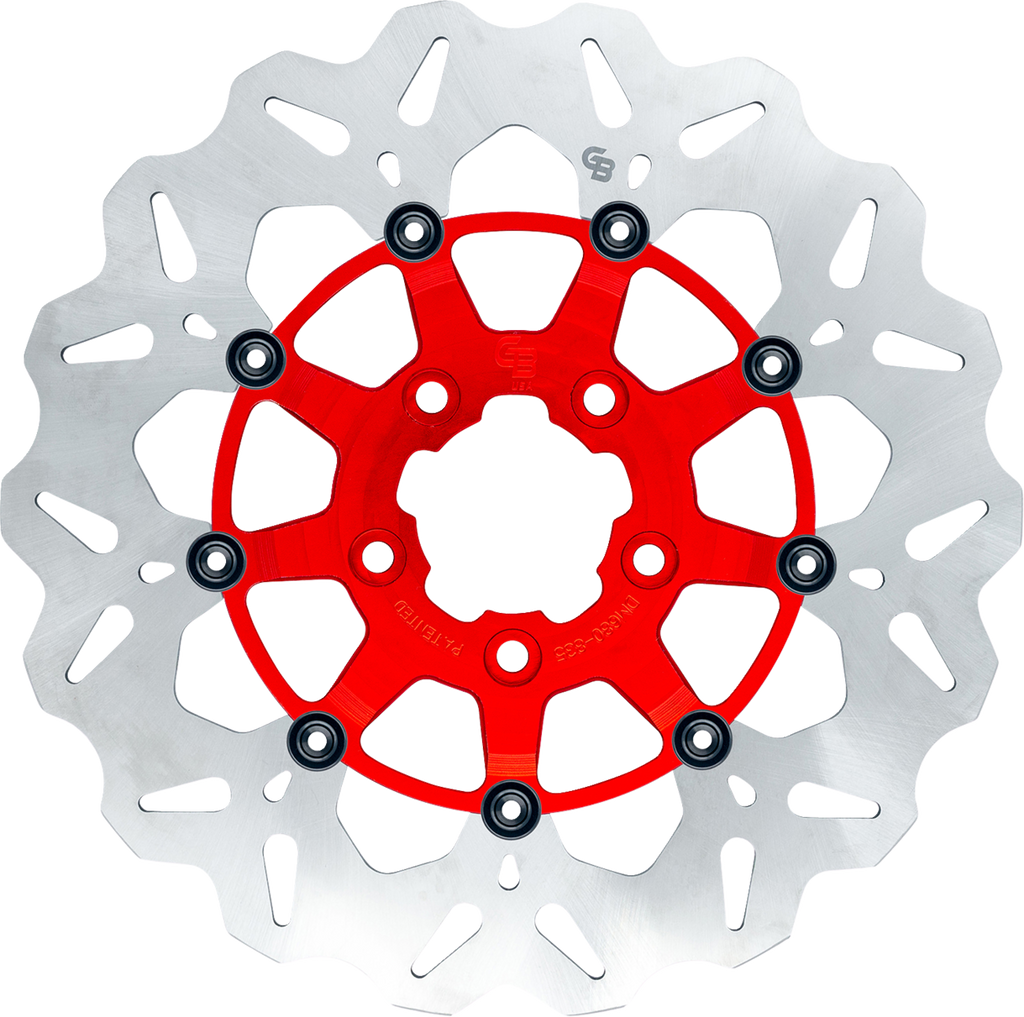 GBRAKES Brake Rotor - Front - Red GBDU023 — image 1
