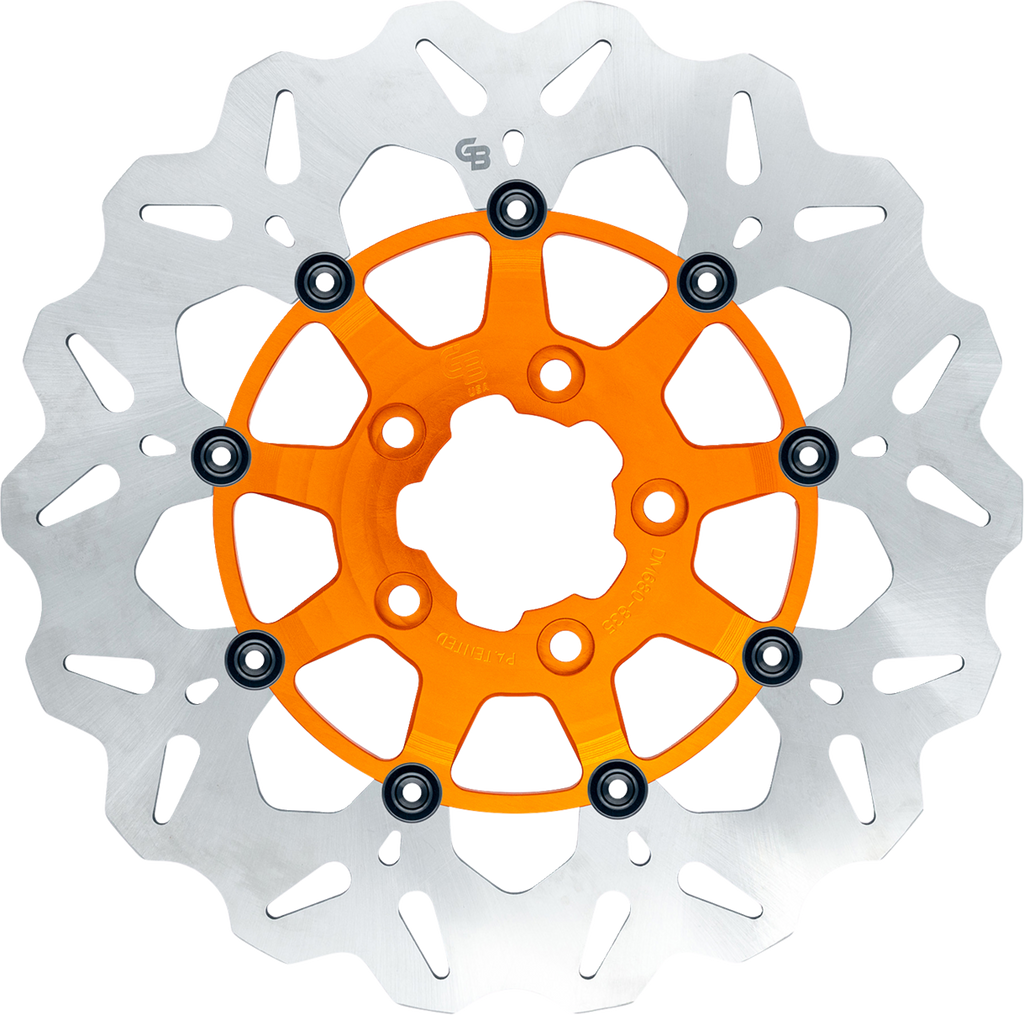 GBRAKES Brake Rotor - Front - Orange GBDU024 — image 1