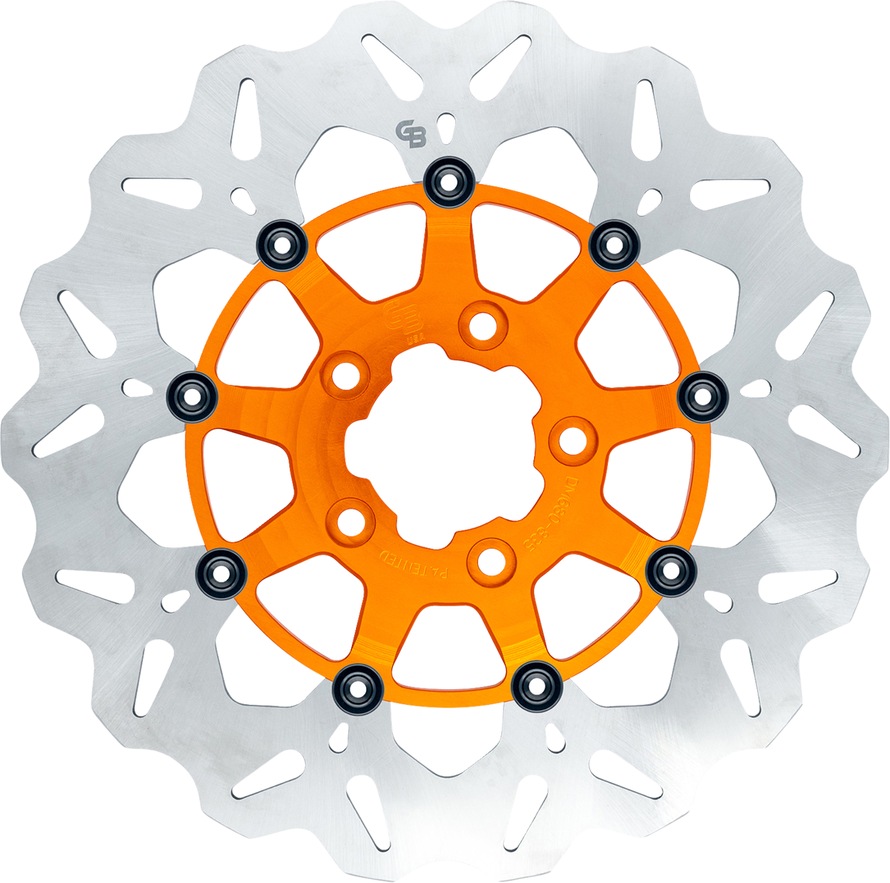 GBRAKES Brake Rotor - Front - Orange GBDU024 — image 1