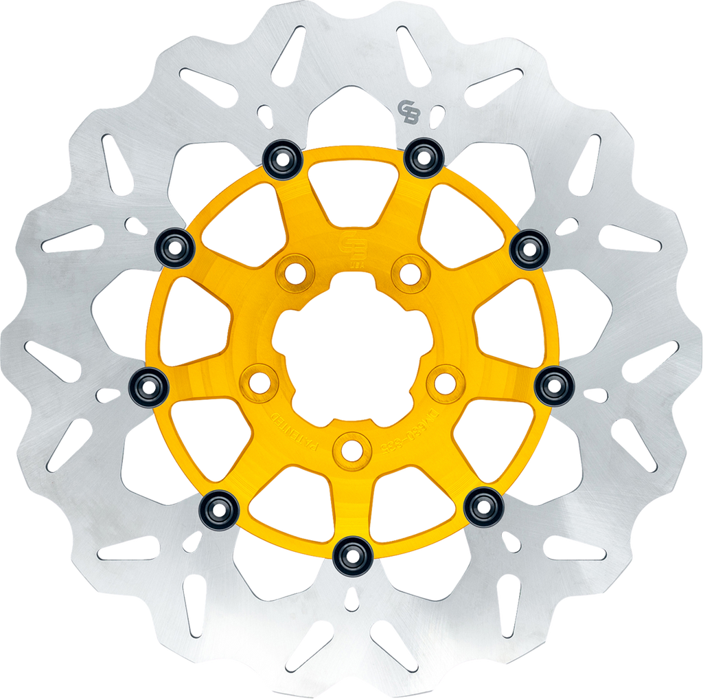 GBRAKES Brake Rotor - Rear - Gold GBDU025 — image 1