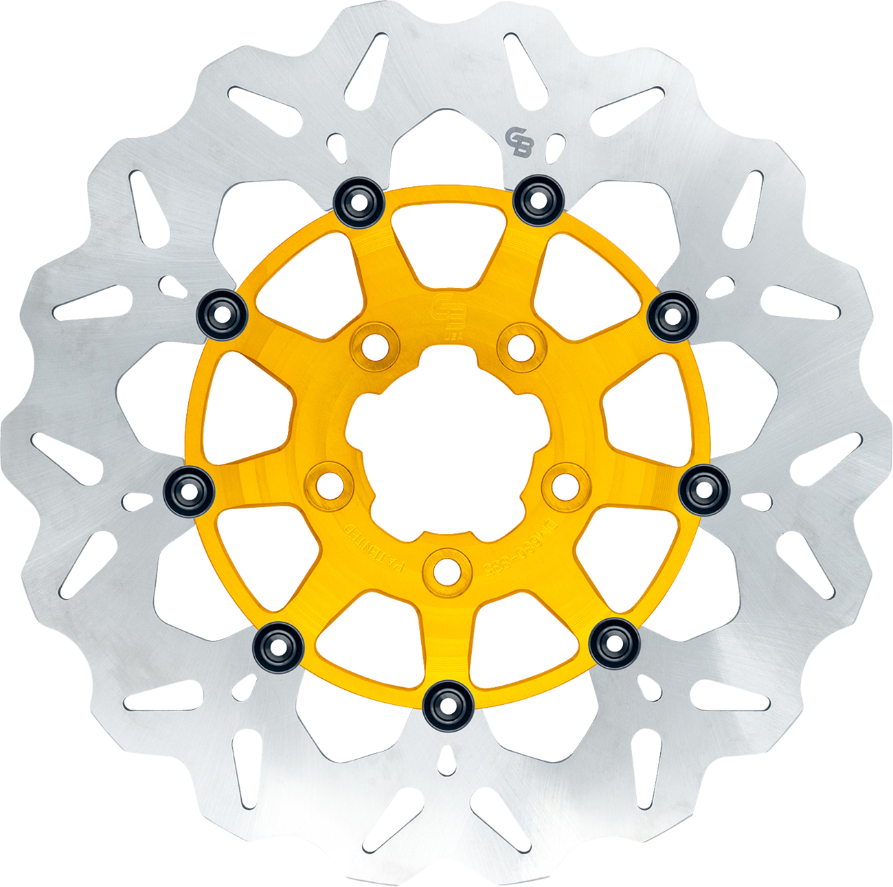 GBRAKES Brake Rotor - Rear - Gold GBDU025 — image 1