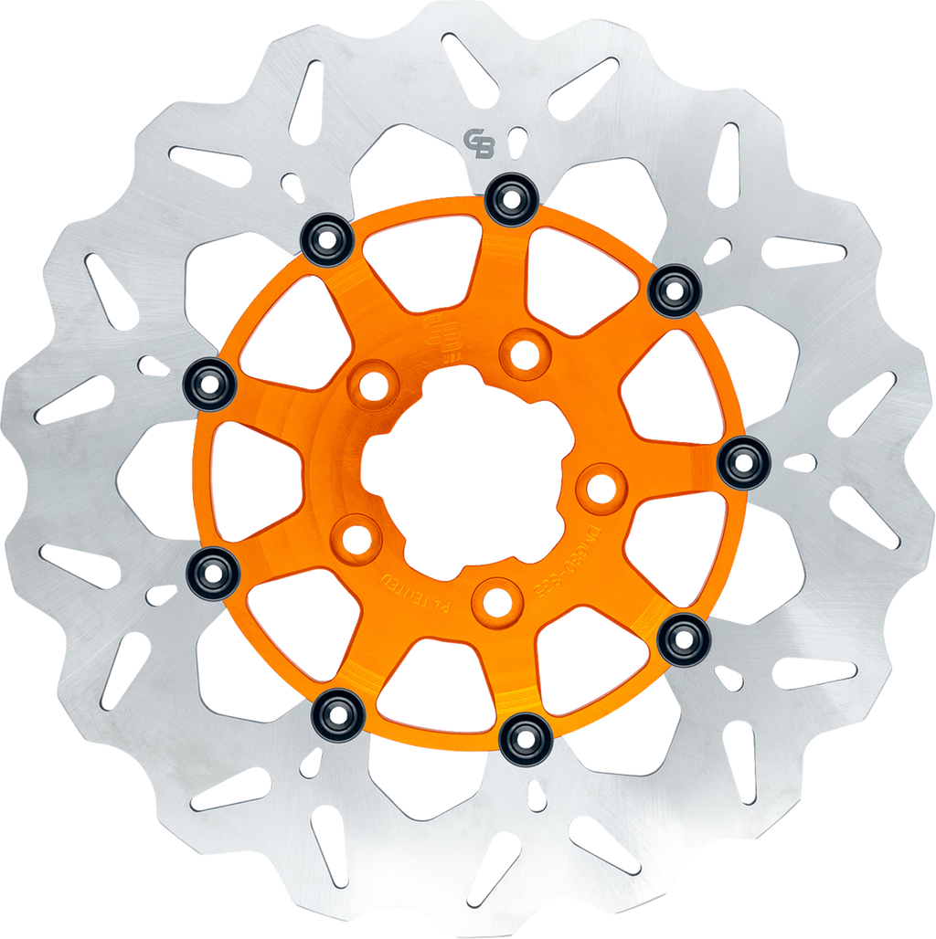 GBRAKES Brake Rotor - Rear - Orange GBDU027 — image 1