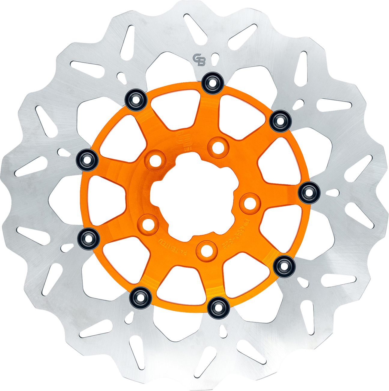 GBRAKES Brake Rotor - Rear - Orange GBDU027 — image 1