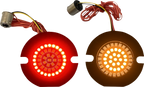 CUSTOM DYNAMICS Flat Rear Turn Signal - 1156 - Amber Lens GEN-4-AR2-1156T — image 1