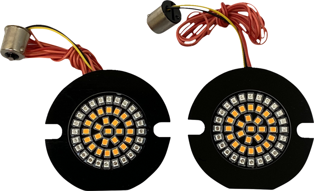 CUSTOM DYNAMICS Flat Rear Turn Signal - 1156 - Amber Lens GEN-4-AR2-1156T — image 2