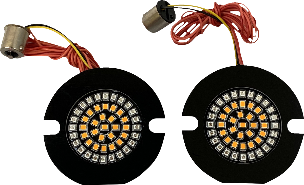 CUSTOM DYNAMICS Flat Rear Turn Signal - 1156 - Amber Lens GEN-4-AR2-1156T — image 2
