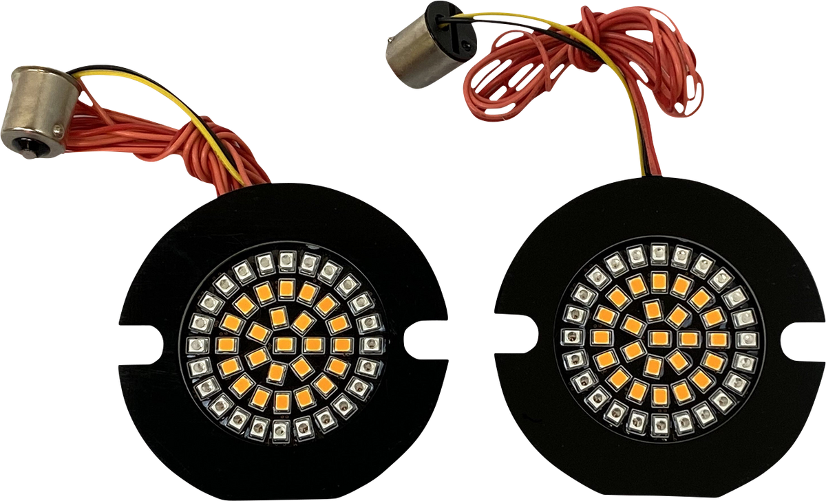 CUSTOM DYNAMICS Flat Rear Turn Signal - 1156 - Amber Lens GEN-4-AR2-1156T — image 3