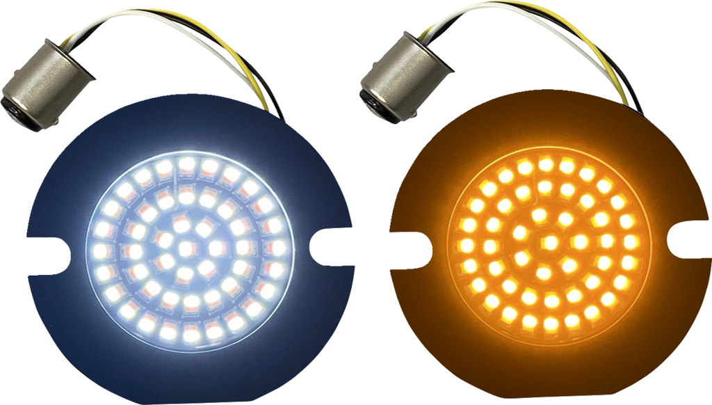 CUSTOM DYNAMICS Amber/White LED Turn Signal Inserts GEN-4-AW-1157T — image 1