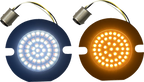 CUSTOM DYNAMICS Amber/White LED Turn Signal Inserts GEN-4-AW-1157T — image 1