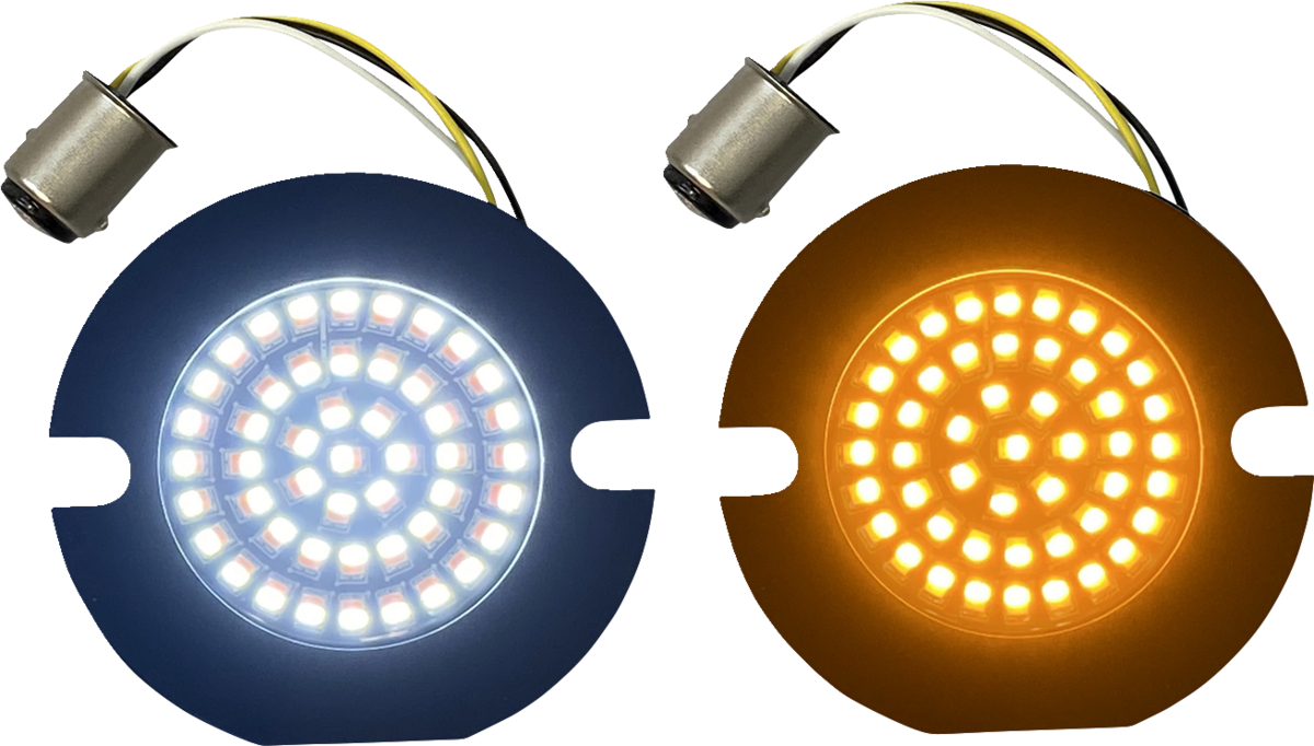 CUSTOM DYNAMICS Amber/White LED Turn Signal Inserts GEN-4-AW-1157T — image 1