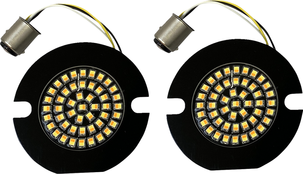 CUSTOM DYNAMICS Amber/White LED Turn Signal Inserts GEN-4-AW-1157T — image 2