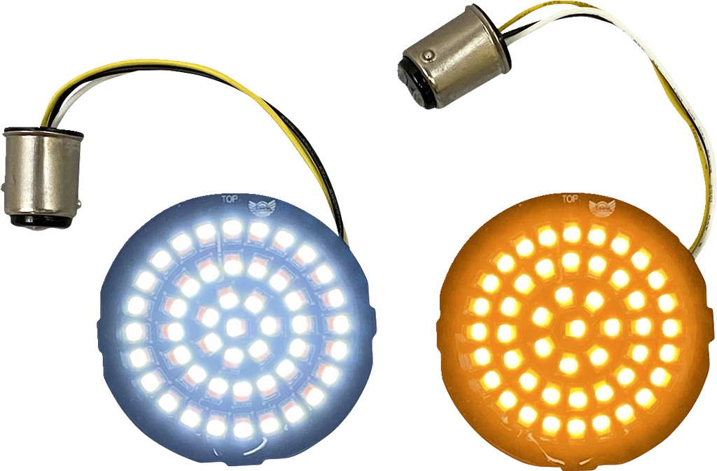 CUSTOM DYNAMICS Amber/White LED Turn Signal Inserts GEN-4-AW-1157T — image 3