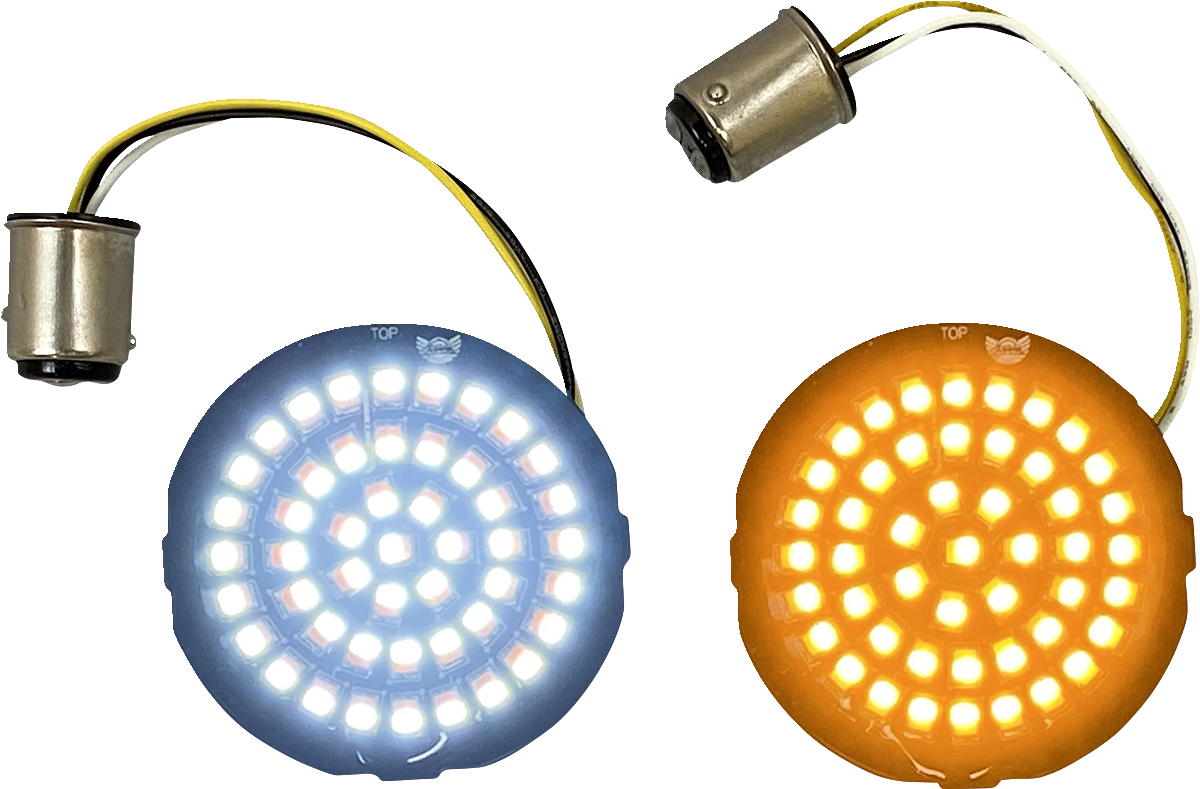 CUSTOM DYNAMICS Amber/White LED Turn Signal Inserts GEN-4-AW-1157T — image 3