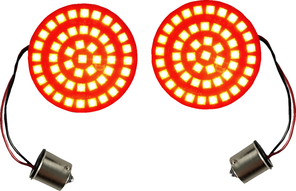 CUSTOM DYNAMICS Turn Signal Insert - LED - Red - 1156 GEN-4-R-1156 — image 1