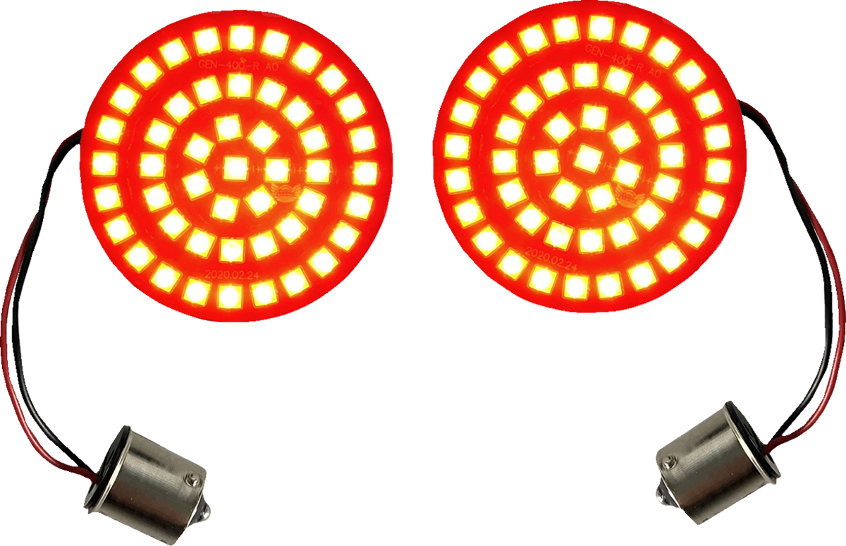 CUSTOM DYNAMICS Turn Signal Insert - LED - Red - 1156 GEN-4-R-1156 — image 1