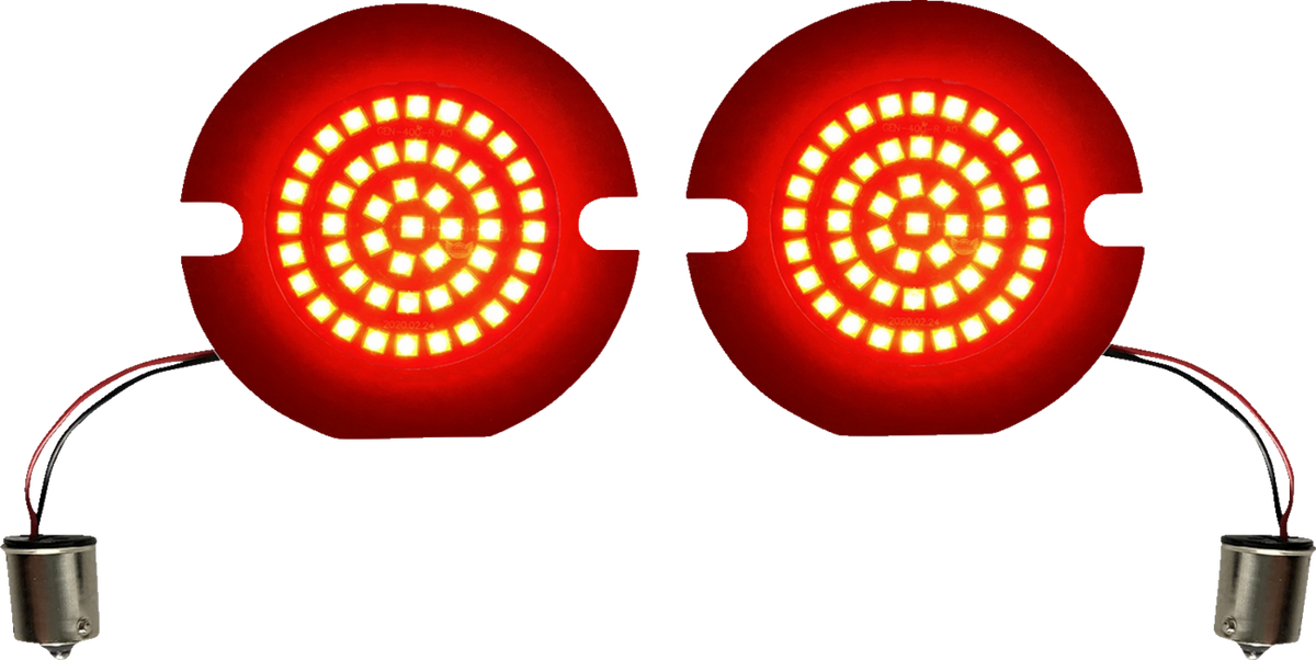 CUSTOM DYNAMICS Turn Signal Insert - LED - Red - Flat GEN-4-R-1156-T — image 1