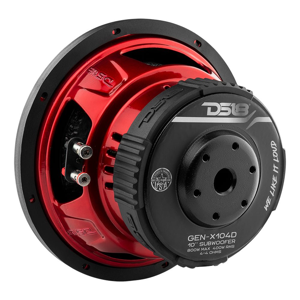 DS18 GEN-X104D GEN-X 10" Subwoofer 400 Watts Rms DVC 4-Ohm — image 3