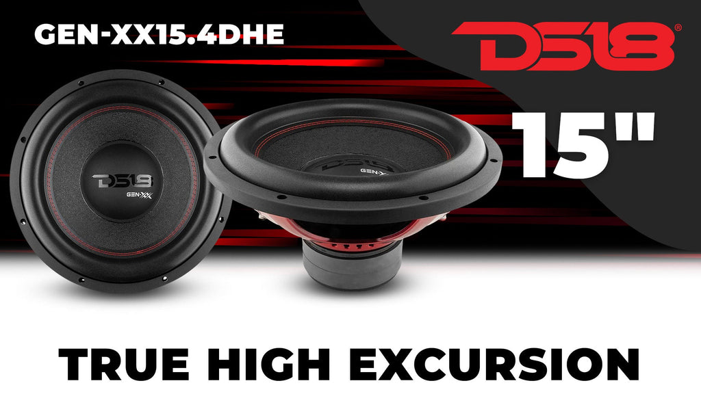 DS18 GEN-XX15.4DHE GEN-XX 15" High Excursion Subwoofer Double Stacked Magnets 600 Watts Rms DVC 4-Ohm — image 7