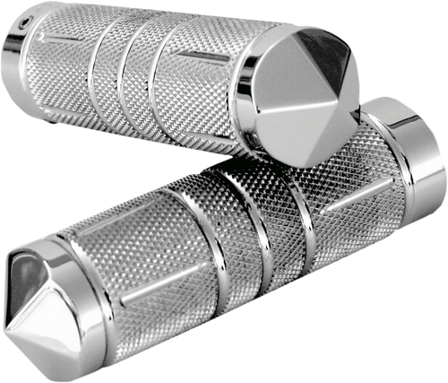 ACCUTRONIX Knurled Diamond Custom Grips - TBW - Chrome GR101-SKIC — image 1