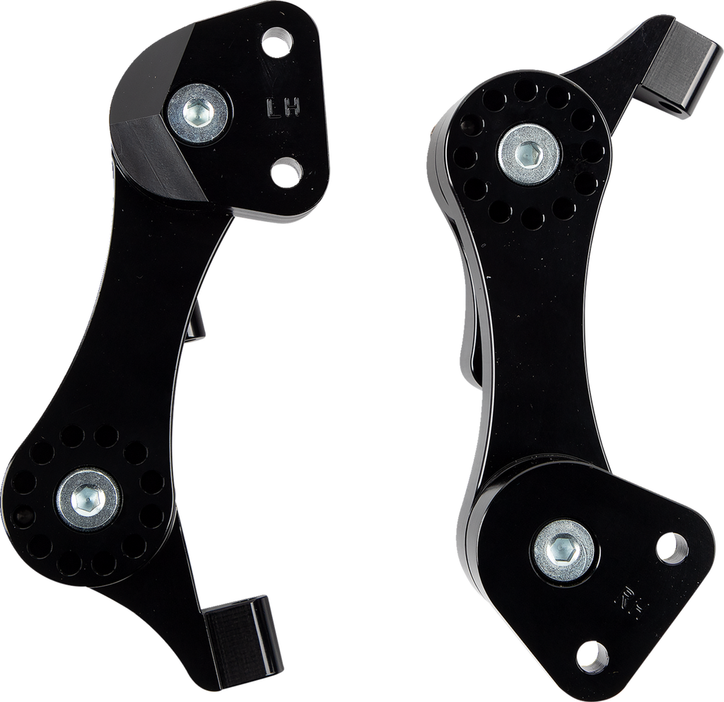Rivco Products Adjustable Passenger Floorboard Mounts - HDPBLABK-RE — image 1