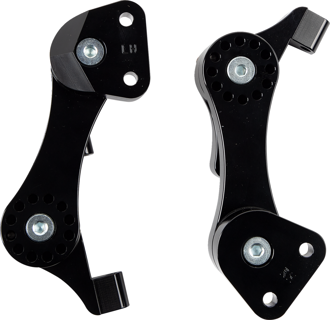 Rivco Products Adjustable Passenger Floorboard Mounts - HDPBLABK-RE — image 1