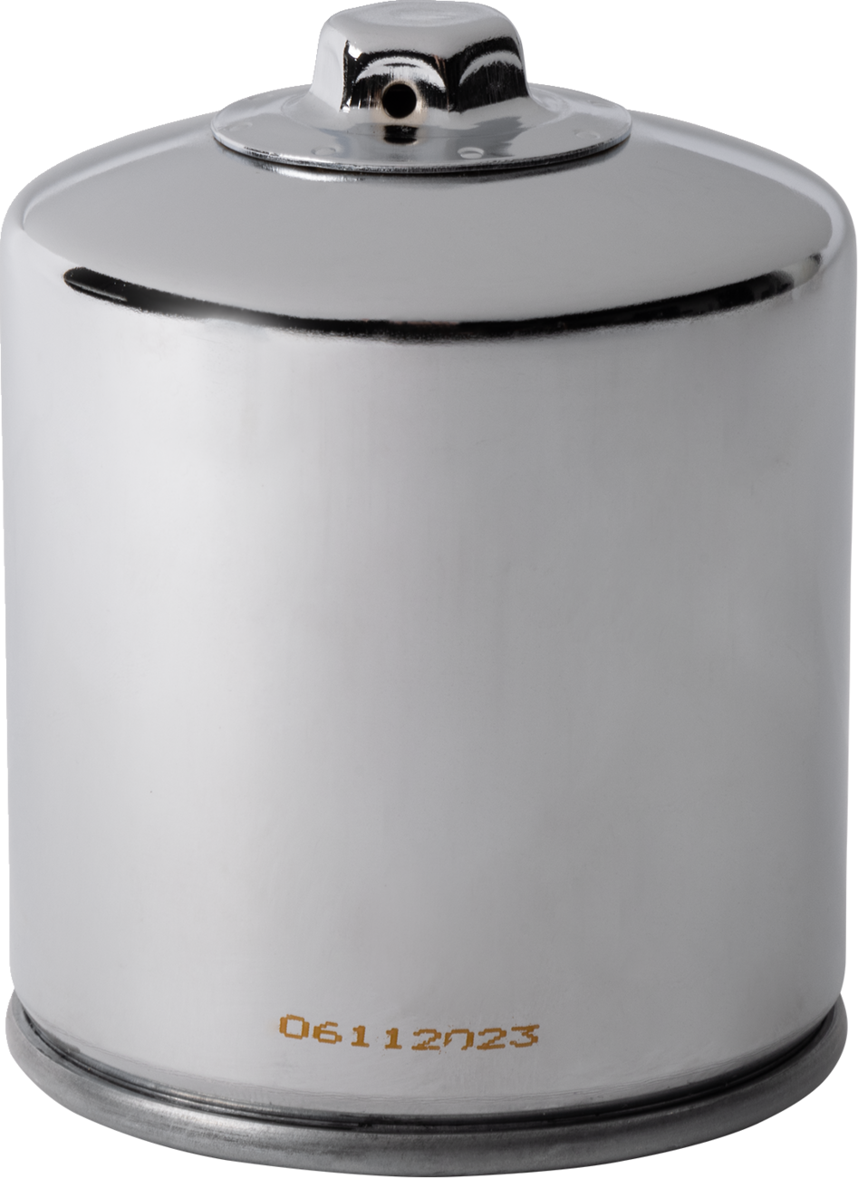 HIFLOFILTRO Performance Oil Filter - Chrome — image 1