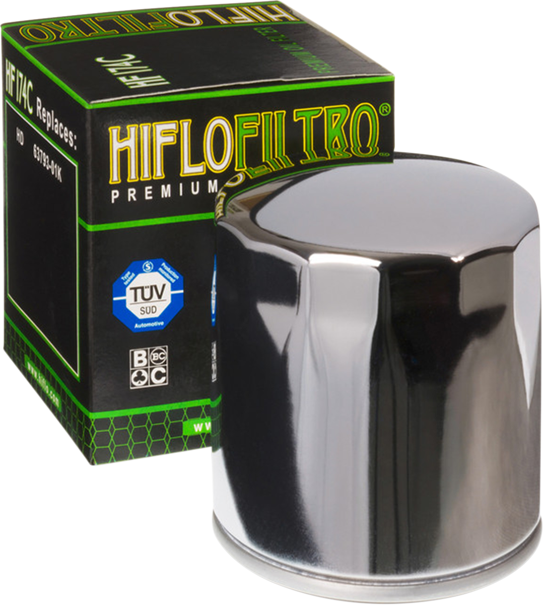 HIFLOFILTRO Oil Filter - Chrome — image 1