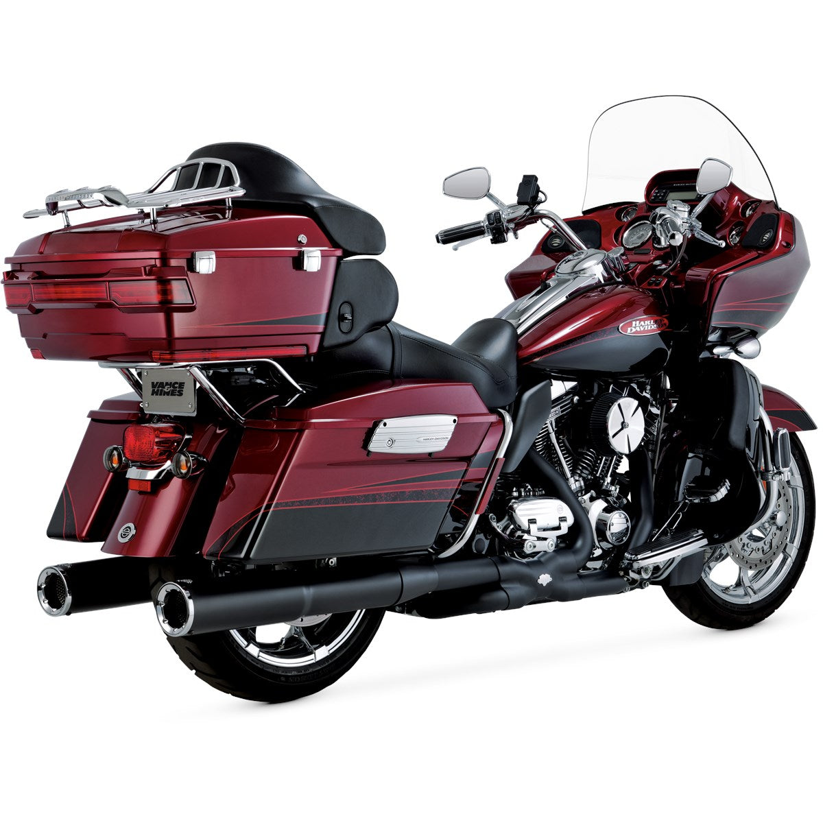 Vance & Hines Hi-Output Slip-ons – Black – 46759 — manufacturer image 2