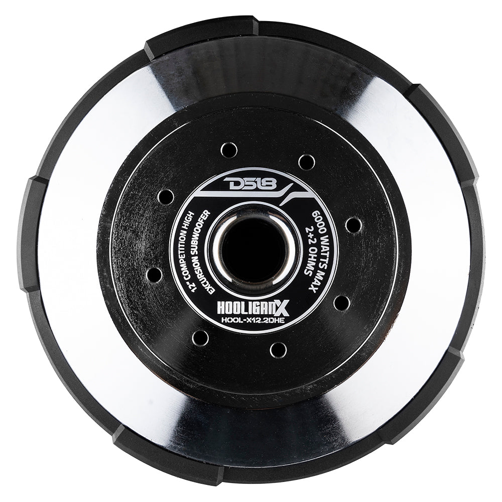 DS18 HOOL-X12.2DHE HOOLIGAN X 12" High Excursion Subwoofer 4000 Watts Rms 4" DVC 2-Ohm — image 6
