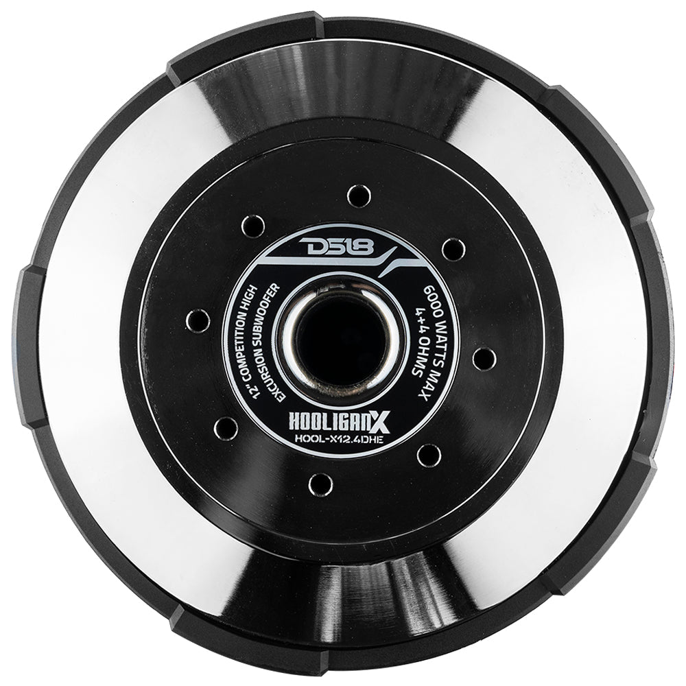 DS18 HOOL-X12.4DHE HOOLIGAN X 12" High Excursion Subwoofer 4000 Watts Rms 4" DVC 4-Ohm — image 6